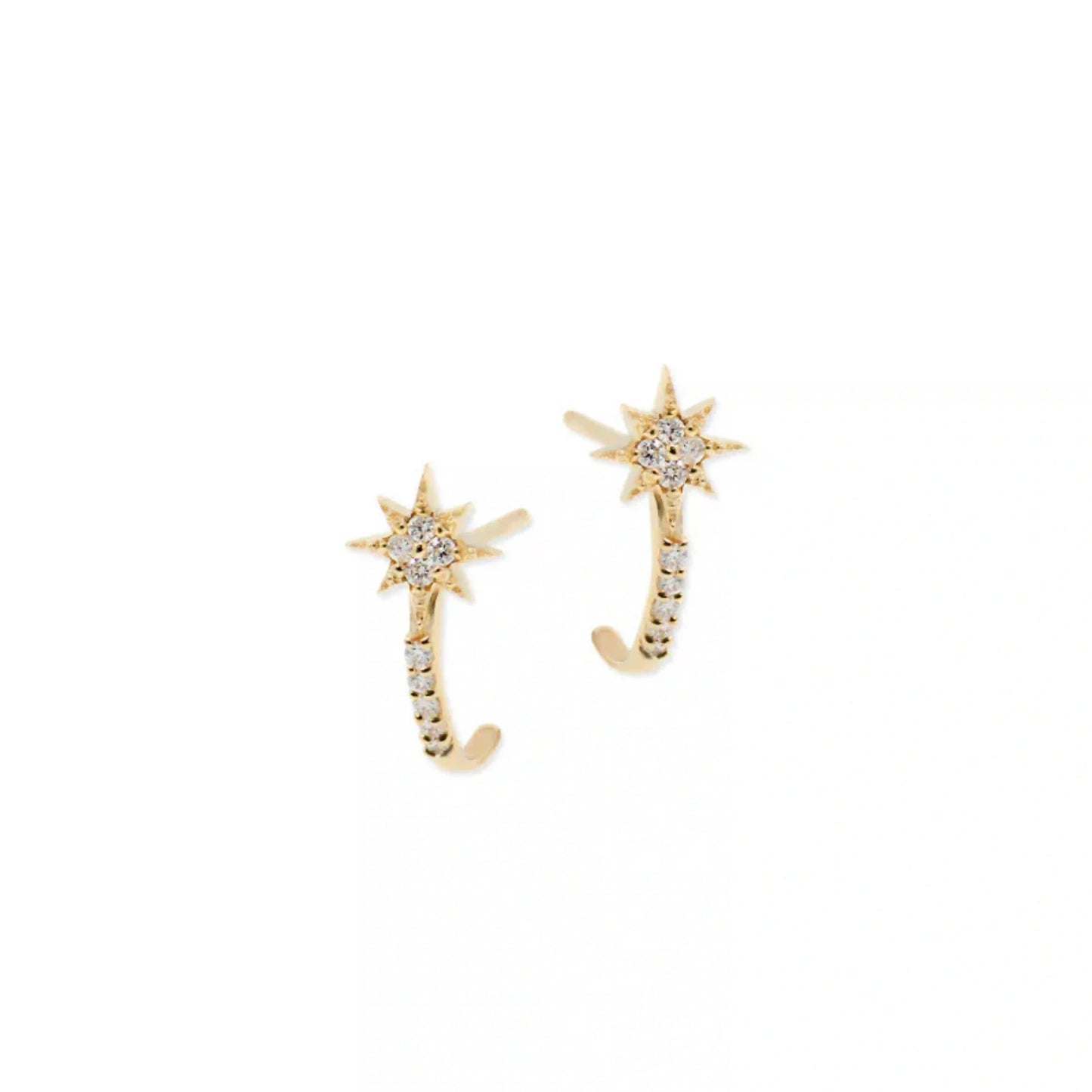 Micro North Star Half Hoops