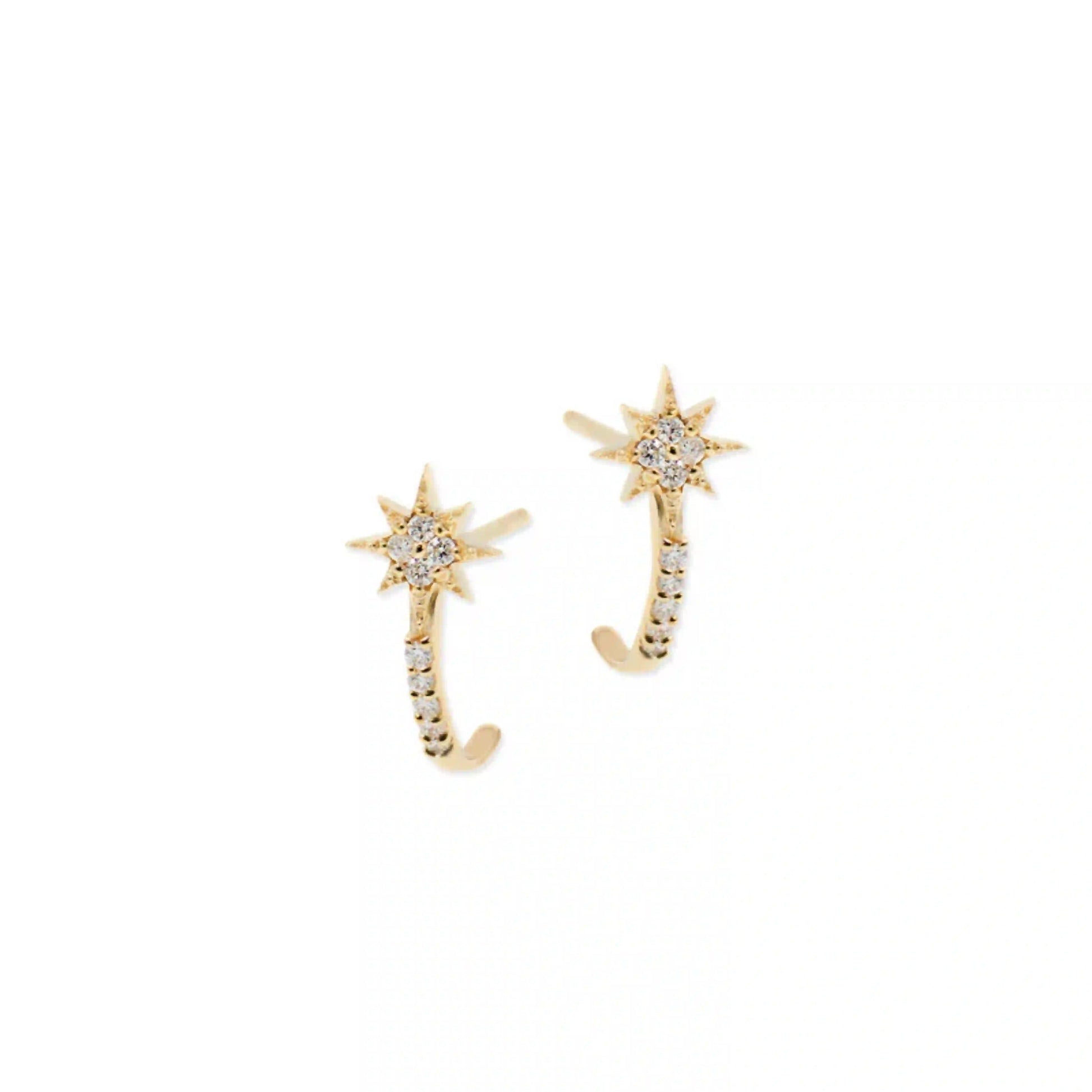 Micro North Star Half Hoops