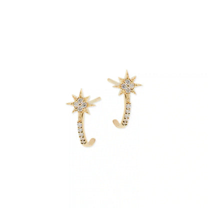 Micro North Star Half Hoops