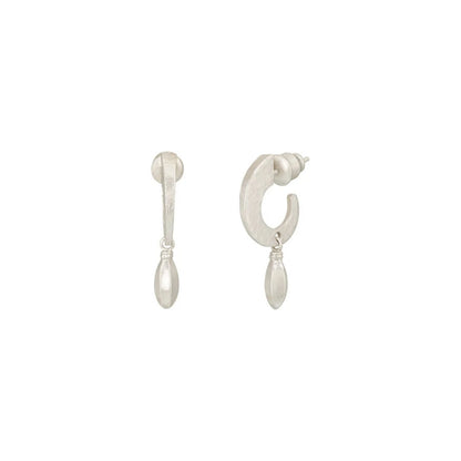  Silver Single Drop Earrings