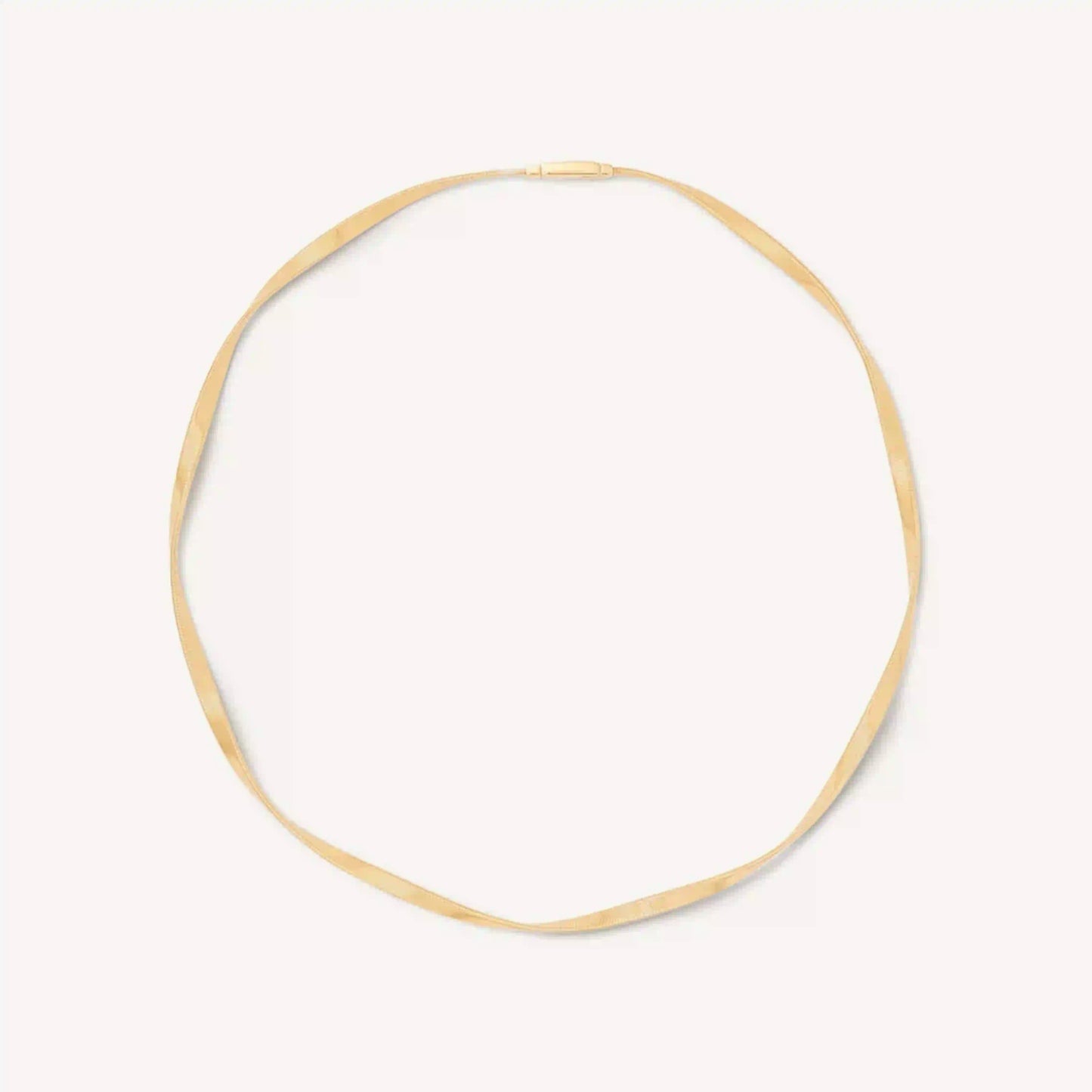 Yellow Gold Twisted Necklace 