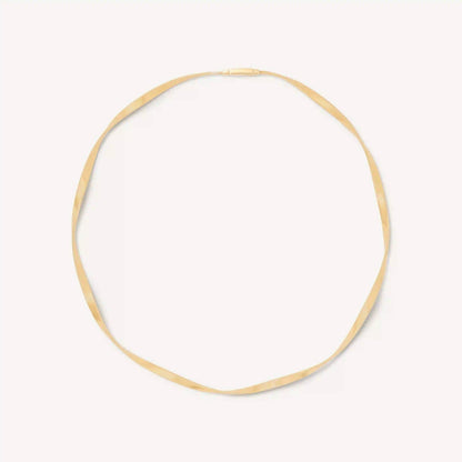 Yellow Gold Twisted Necklace 