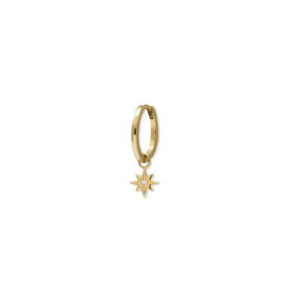 Starburst Hoop Charm Single Hoop