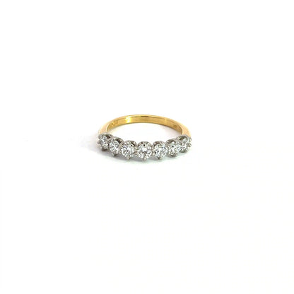 7 Stone Wedding Band