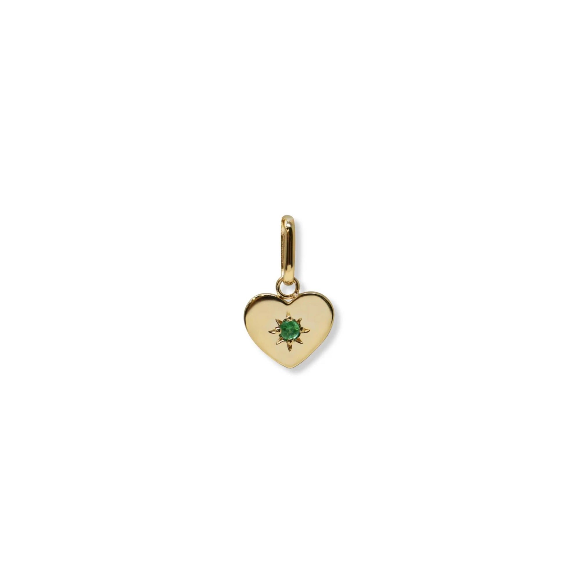 Emerald Heart Charm