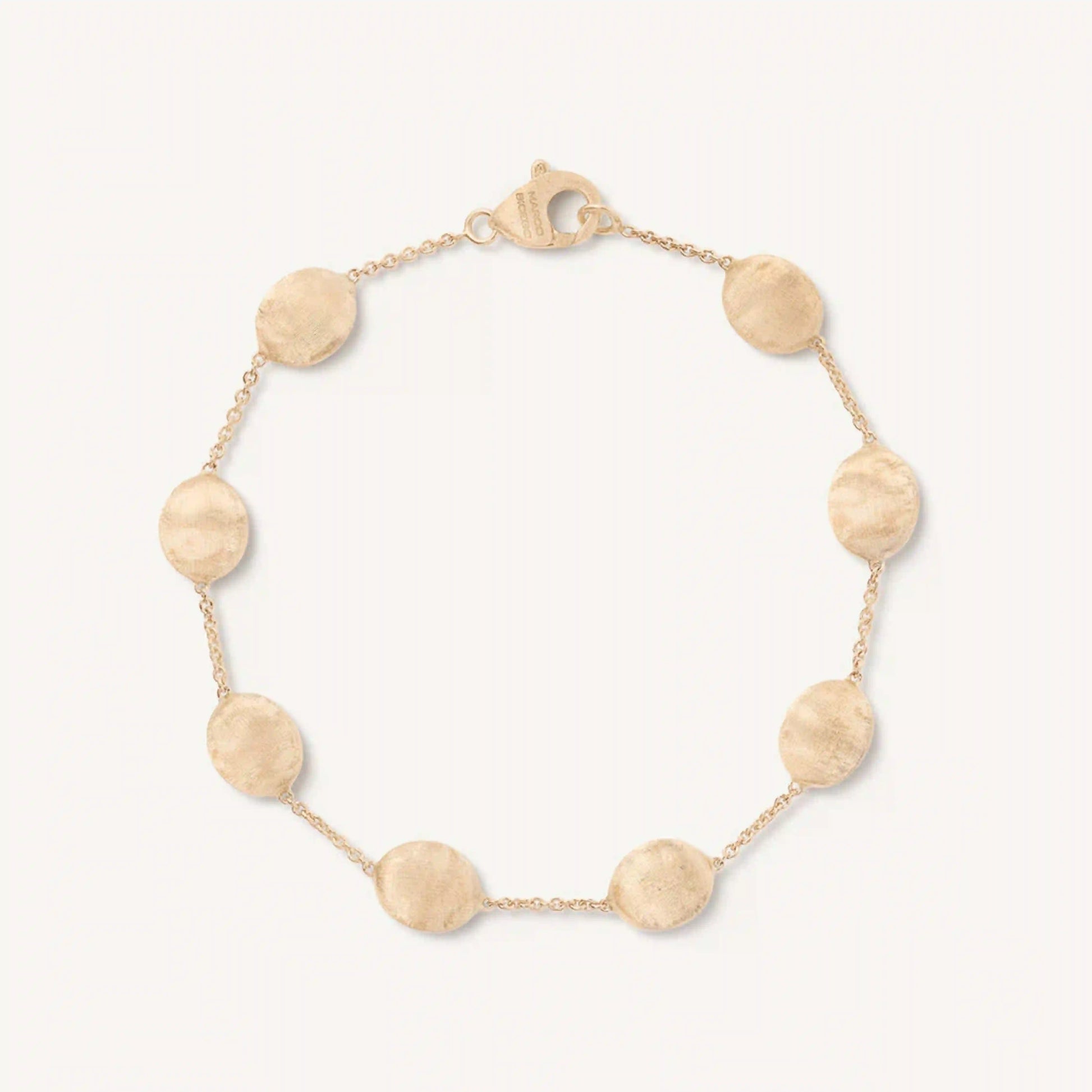 Yellow Gold Large Bead Bracelet