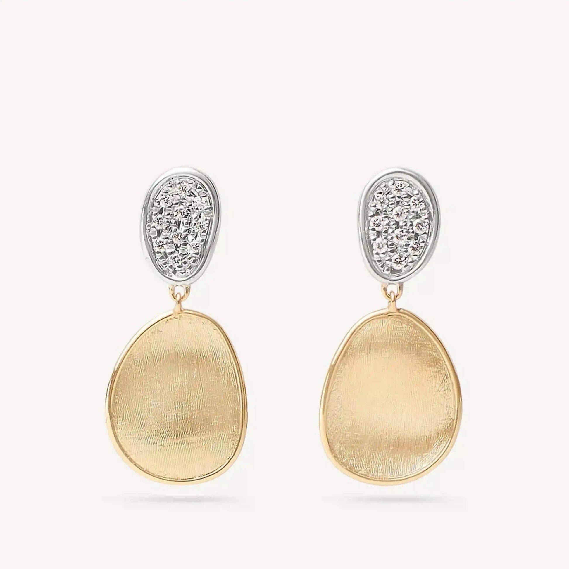 Double Drop Earrings With Diamonds