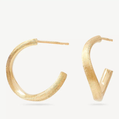  Yellow Gold Hoop Earrings