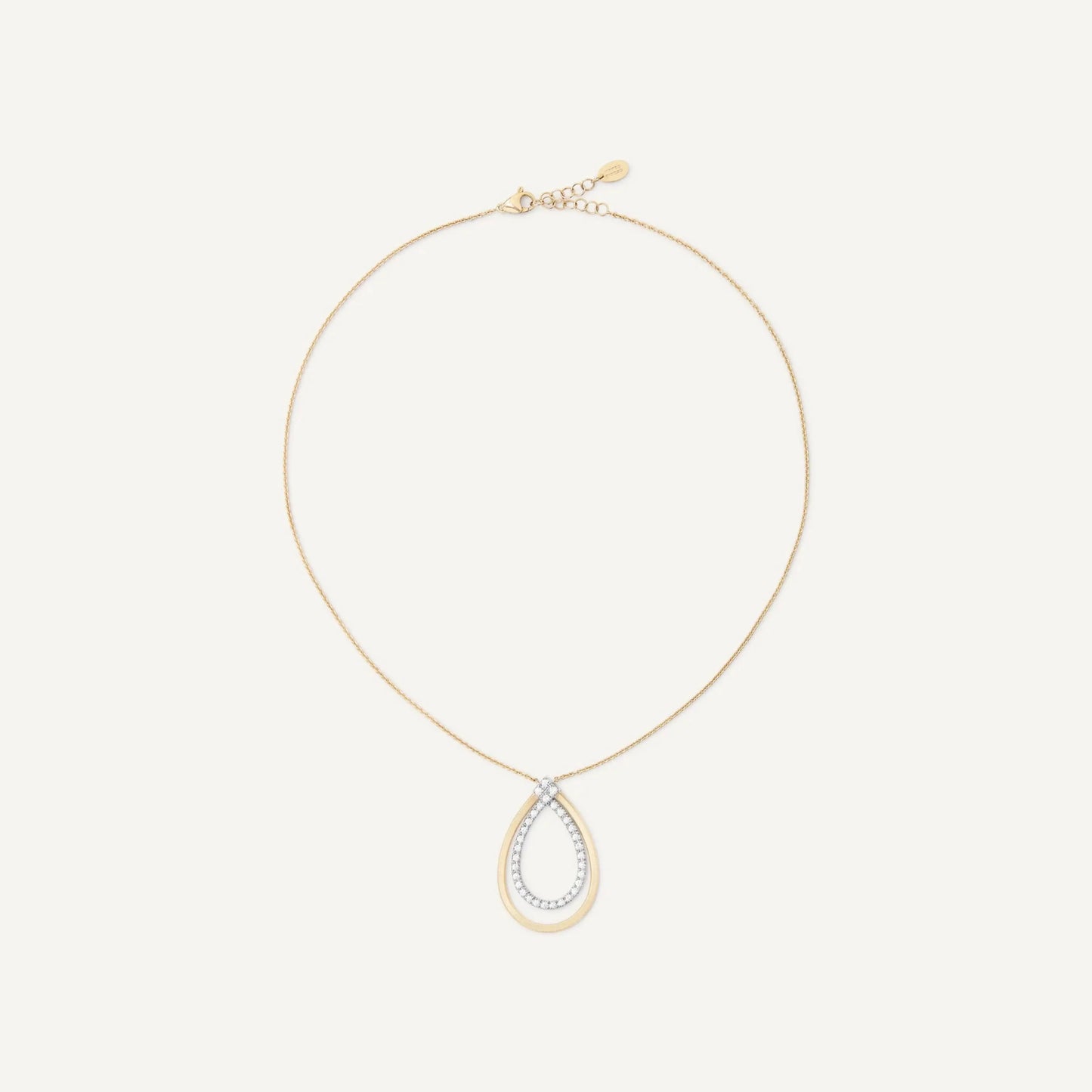 Yellow Gold Pendant Necklace with Diamonds