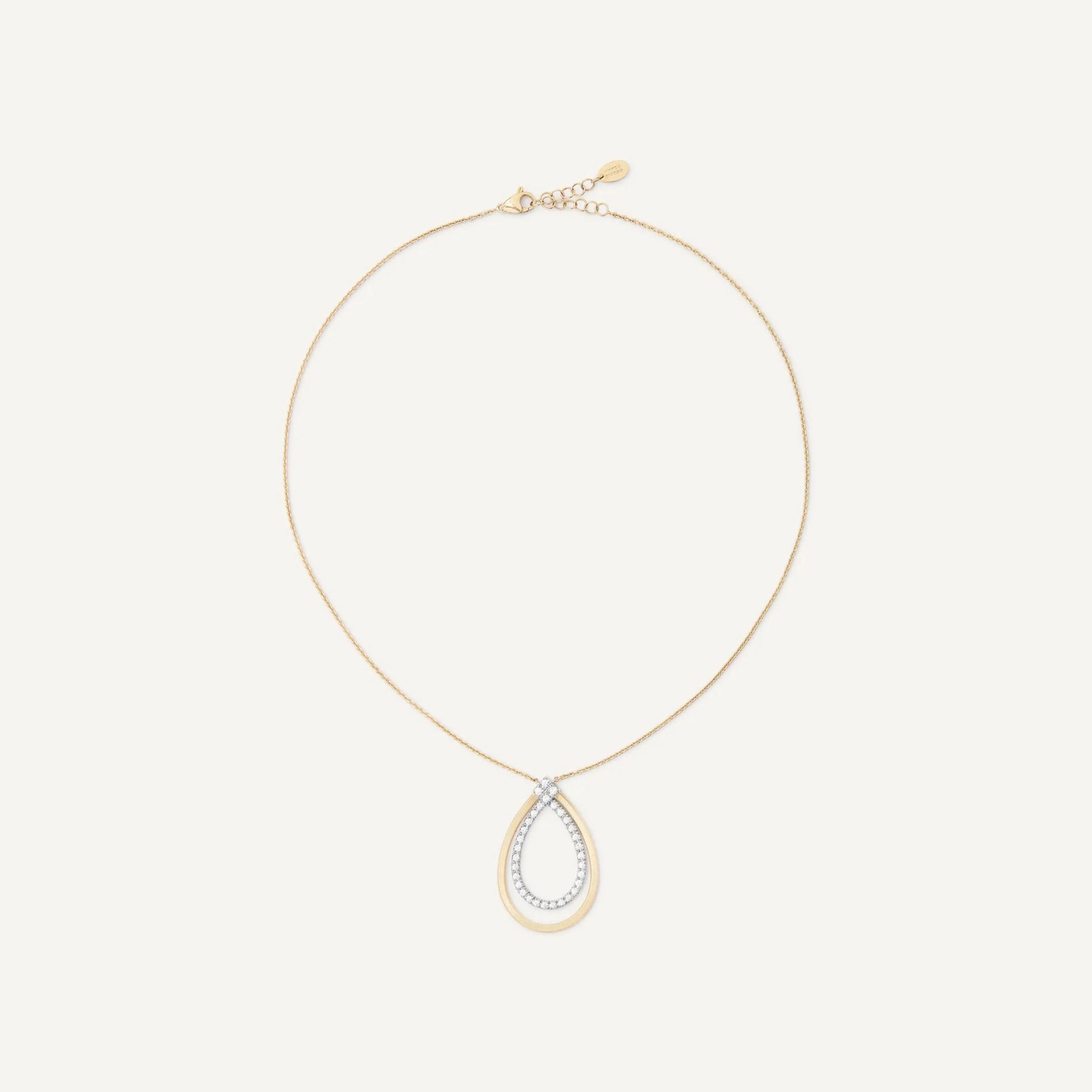 Yellow Gold Pendant Necklace with Diamonds