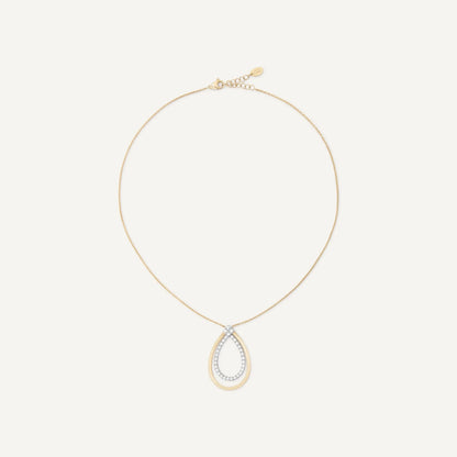 Yellow Gold Pendant Necklace with Diamonds