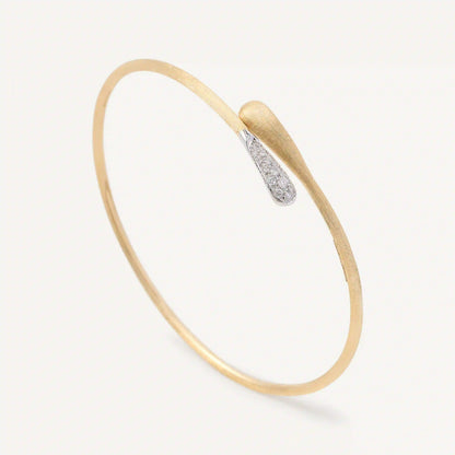 Gold and Diamond Hugging Cuff