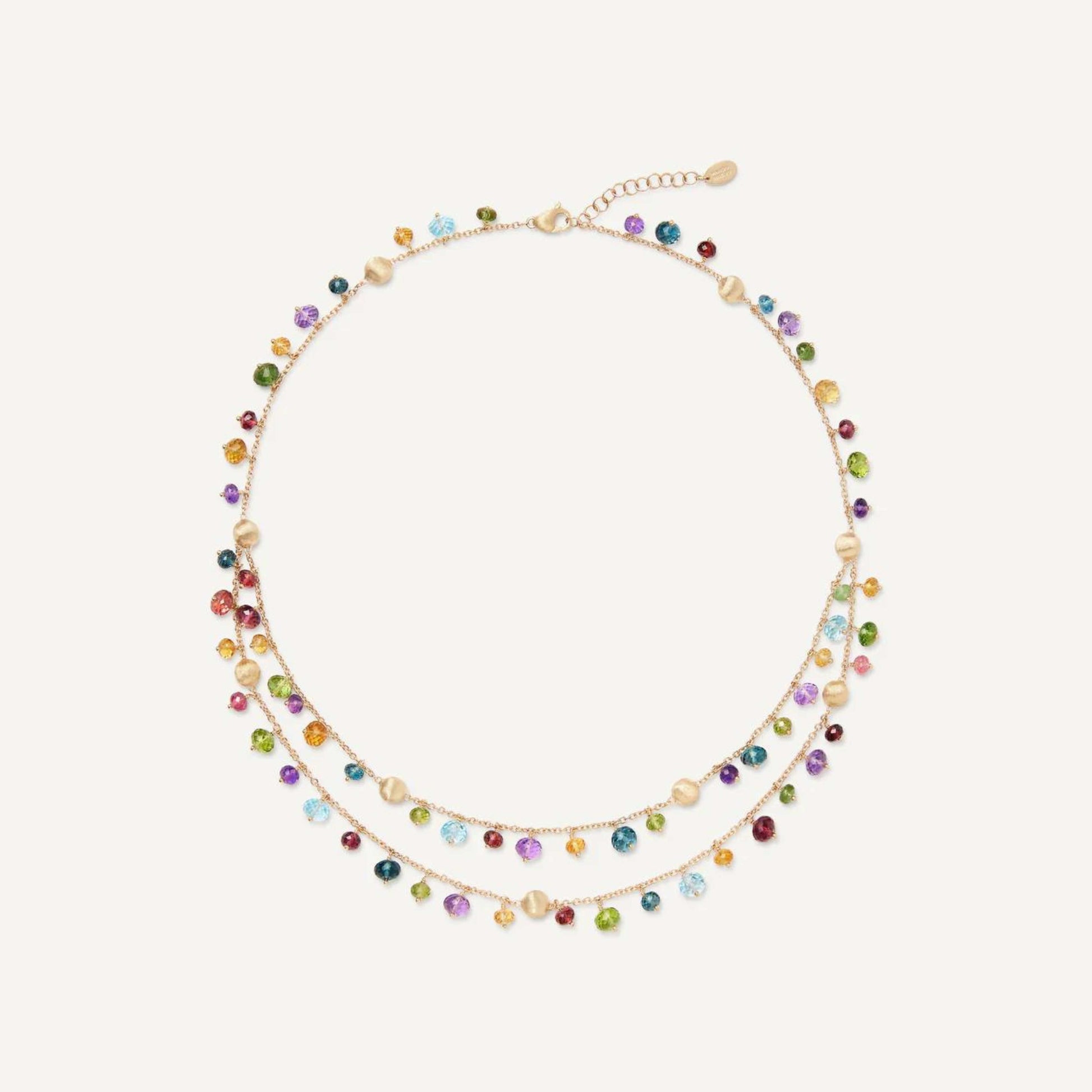 Marco Bicego Africa 2-Strand Mixed Gemstone Necklace
