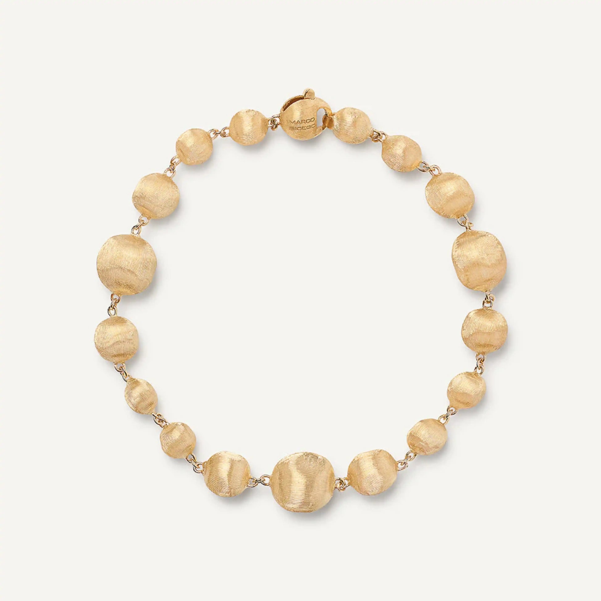 Yellow Gold Mixed Bead Bracelet 