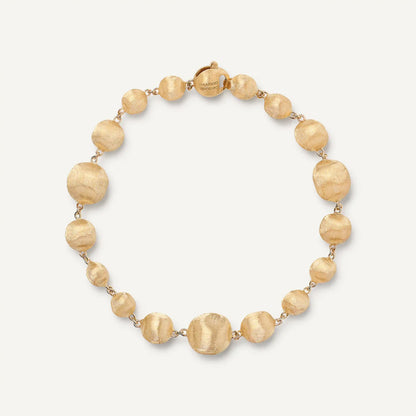 Yellow Gold Mixed Bead Bracelet 