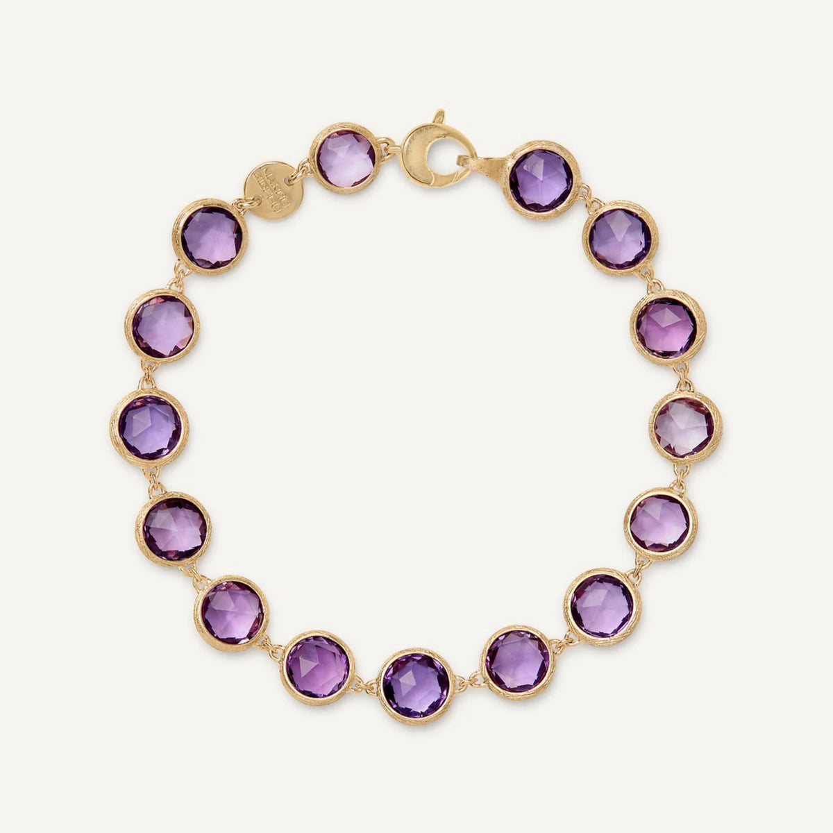  Yellow Gold Amethyst Bracelet