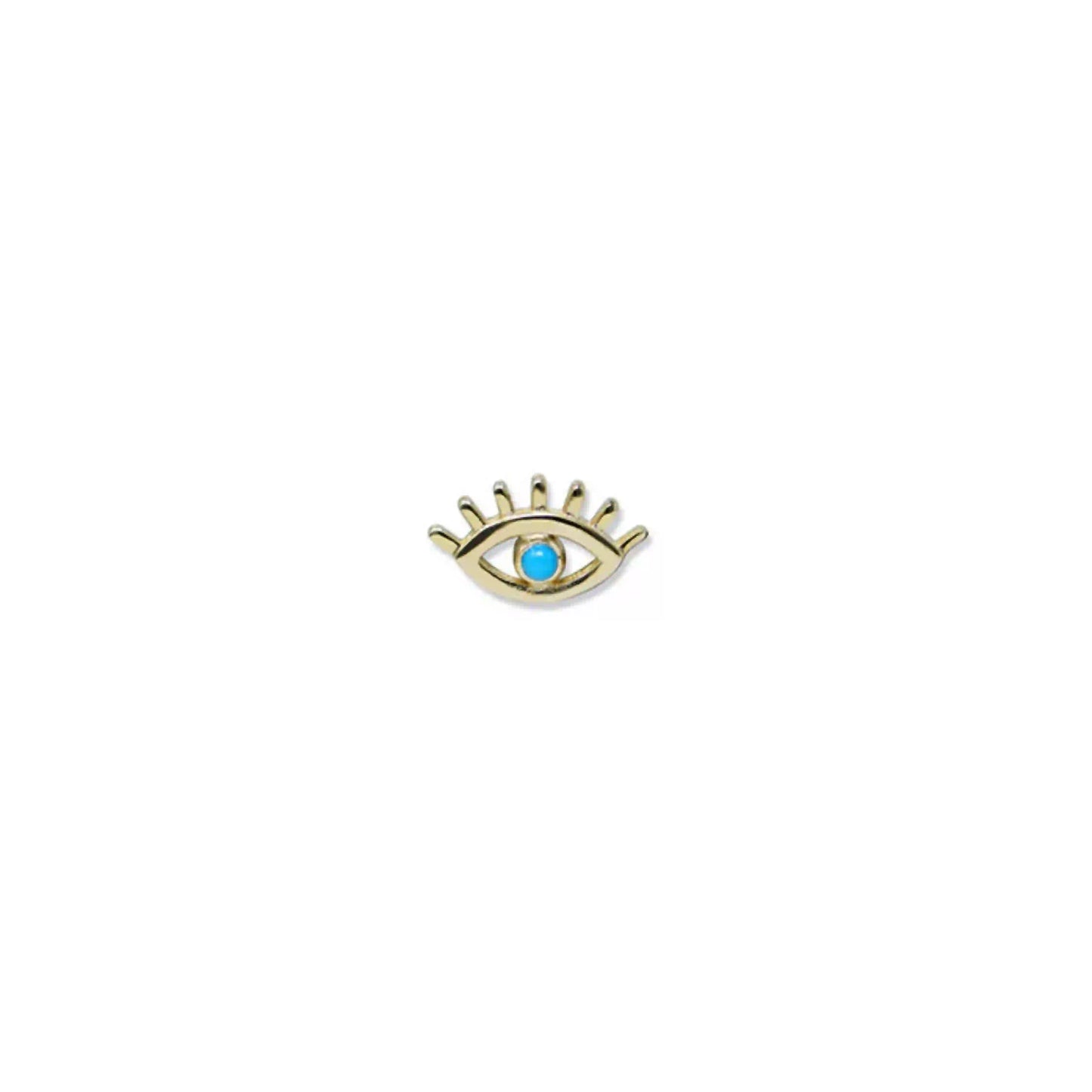 Evil Eye Lash Single Stud