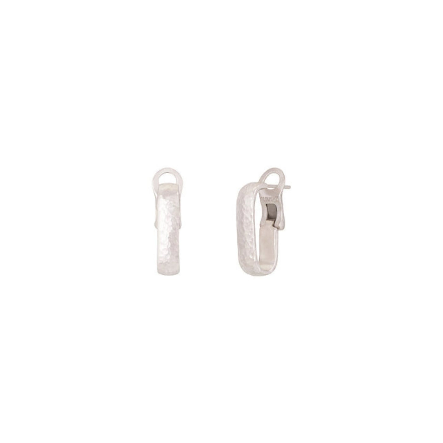 Silver Clip Post Stud Earrings
