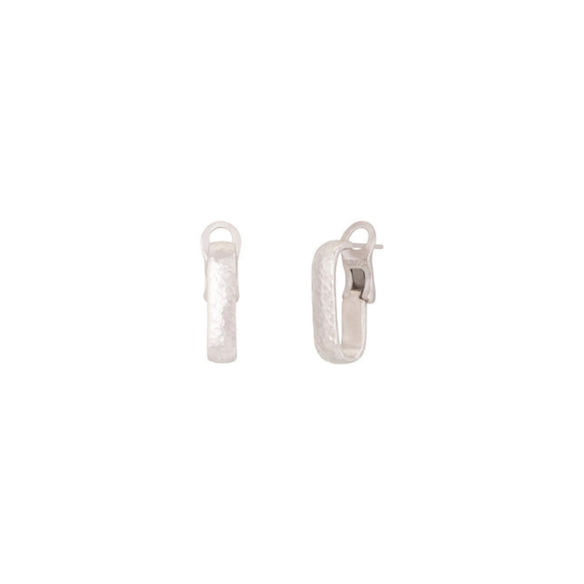 Silver Clip Post Stud Earrings