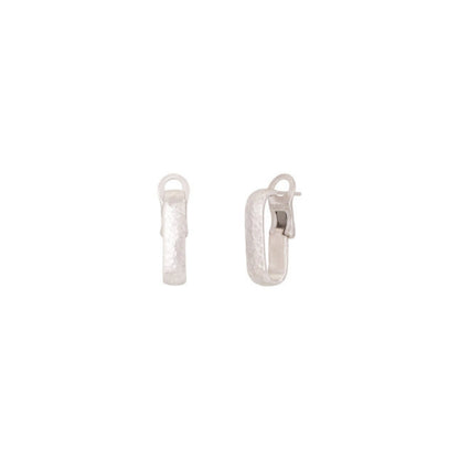 Silver Clip Post Stud Earrings
