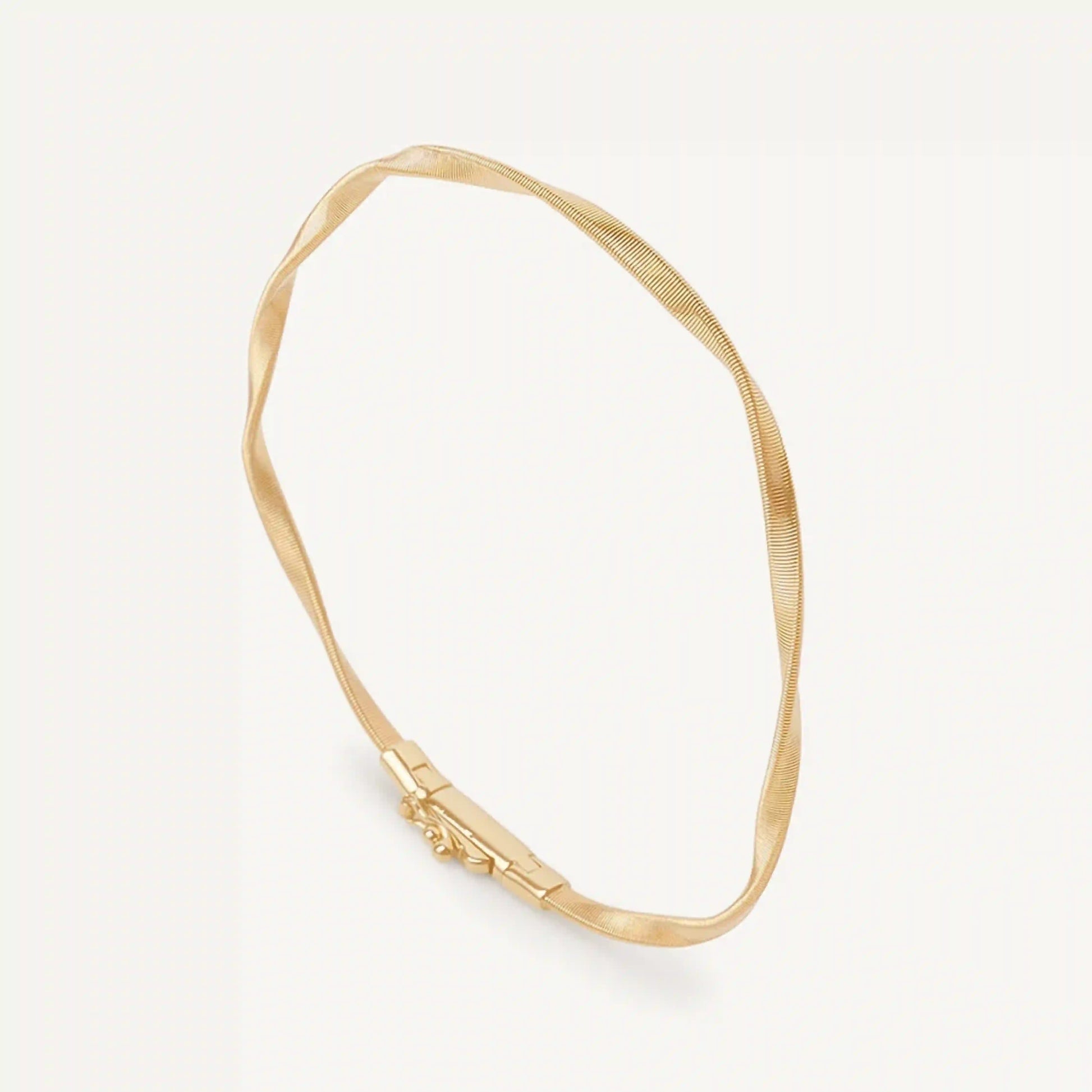 Yellow Gold Twisted Coil Bracelet