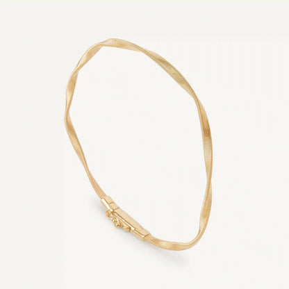 Yellow Gold Twisted Coil Bracelet