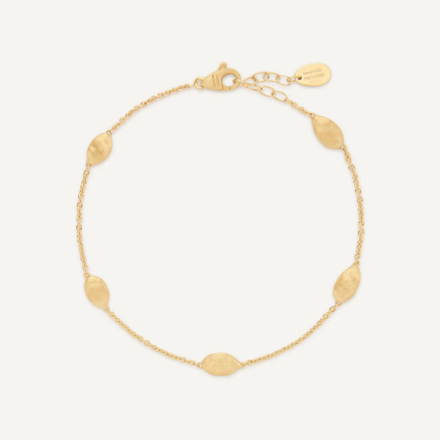 Yellow Gold Small Bean Bracelet