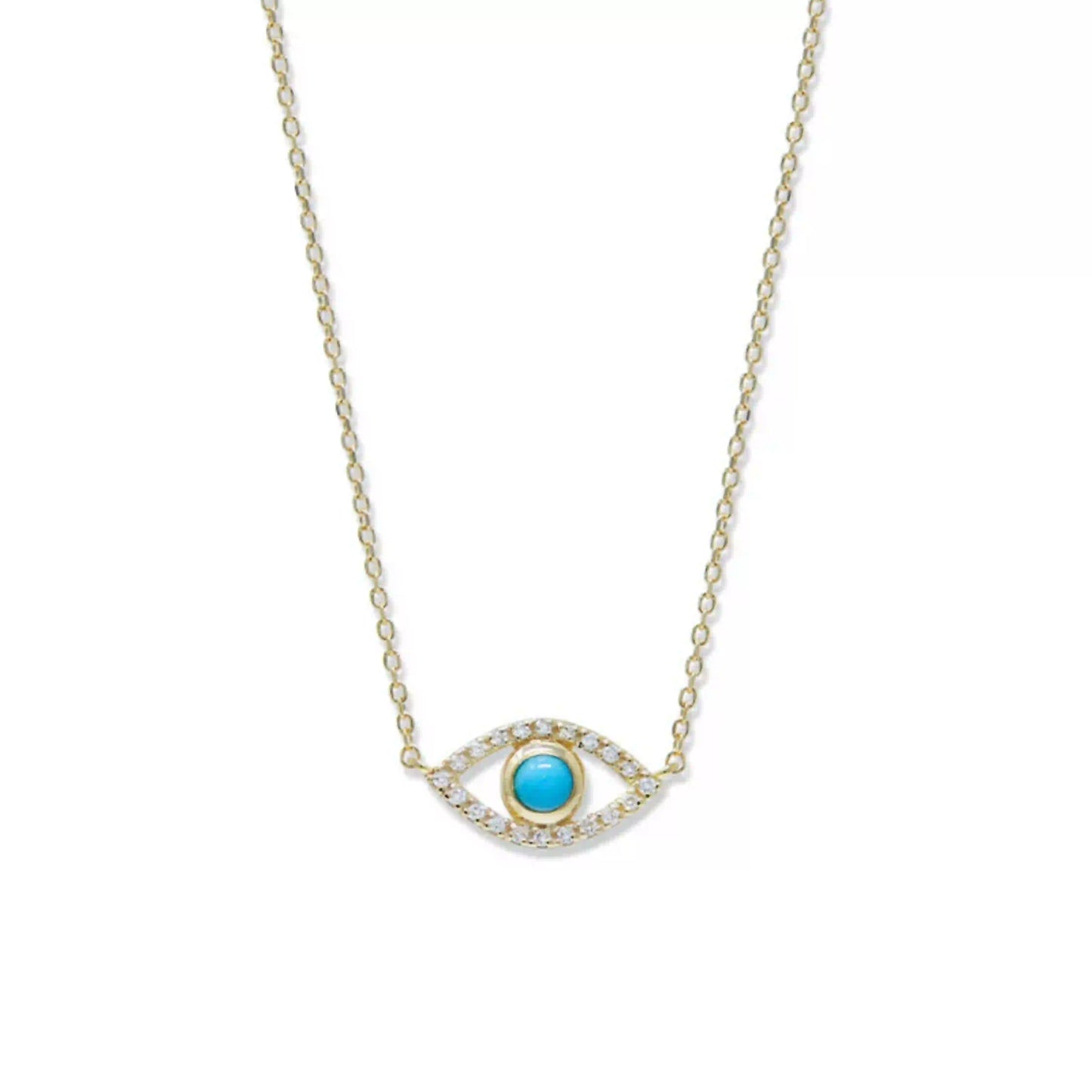 Pavé Evil Eye Necklace