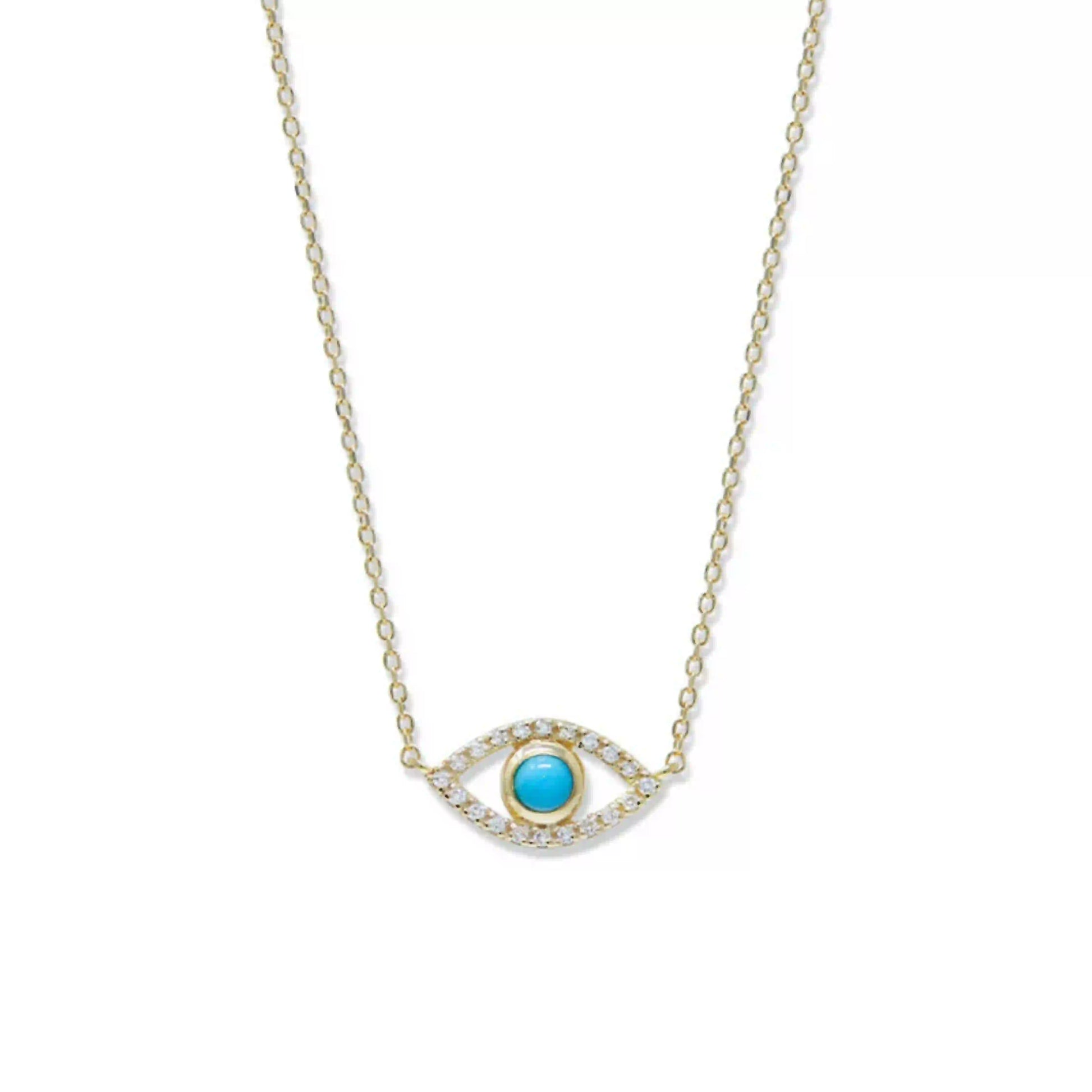 Pavé Evil Eye Necklace