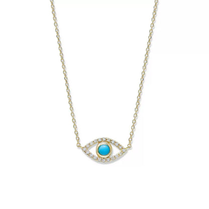 Pavé Evil Eye Necklace