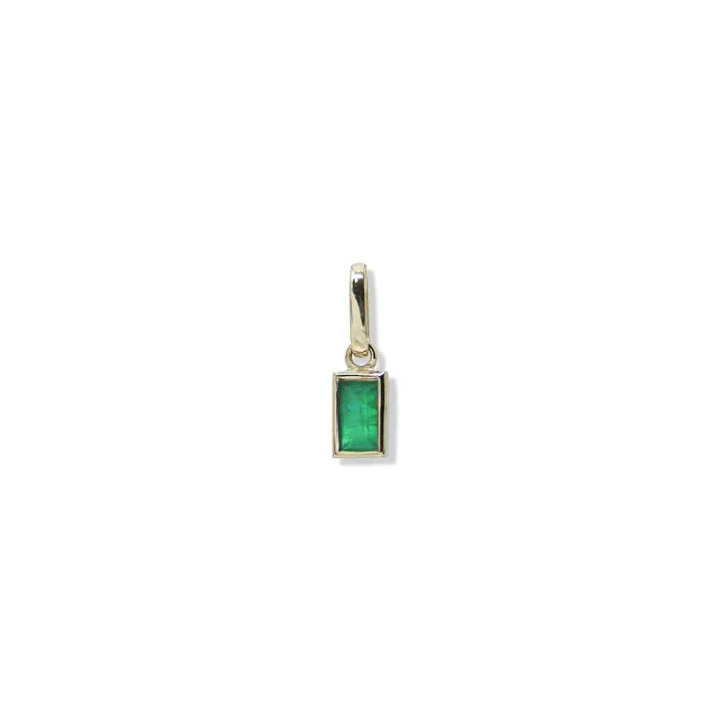 Emerald Carré Pendant Charm