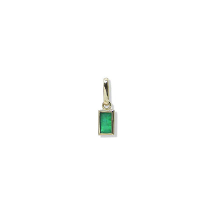 Emerald Carré Pendant Charm