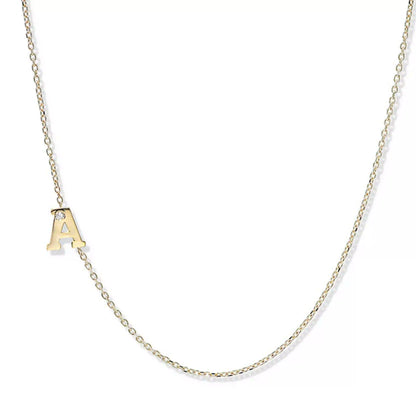 Diamond Initial Necklace