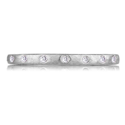 White Diamond Brushed Band