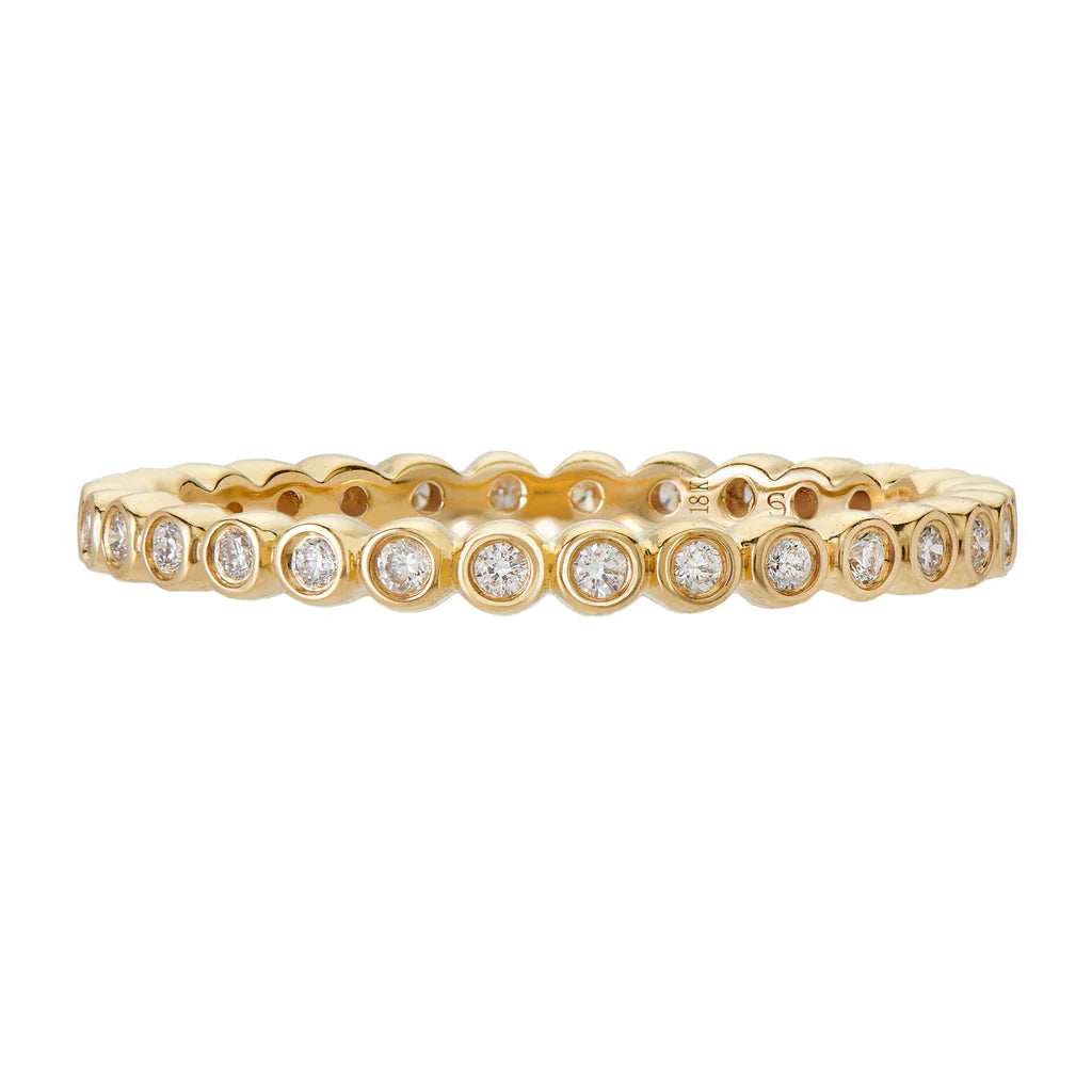 Sethi Couture Mini Bezel White Diamond Band