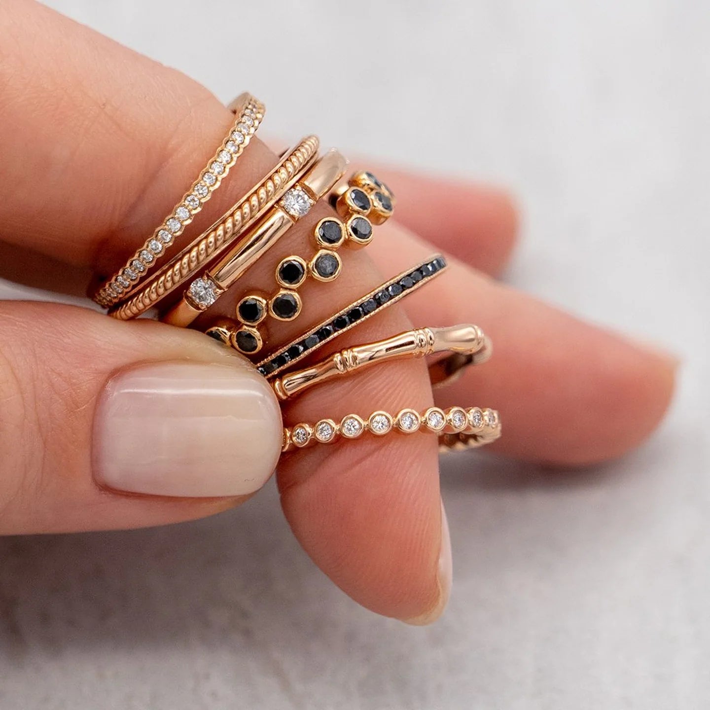 Single Stone White Diamond Band