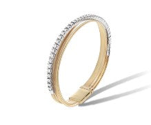 3-Strand Coil Bracelet With Diamonds