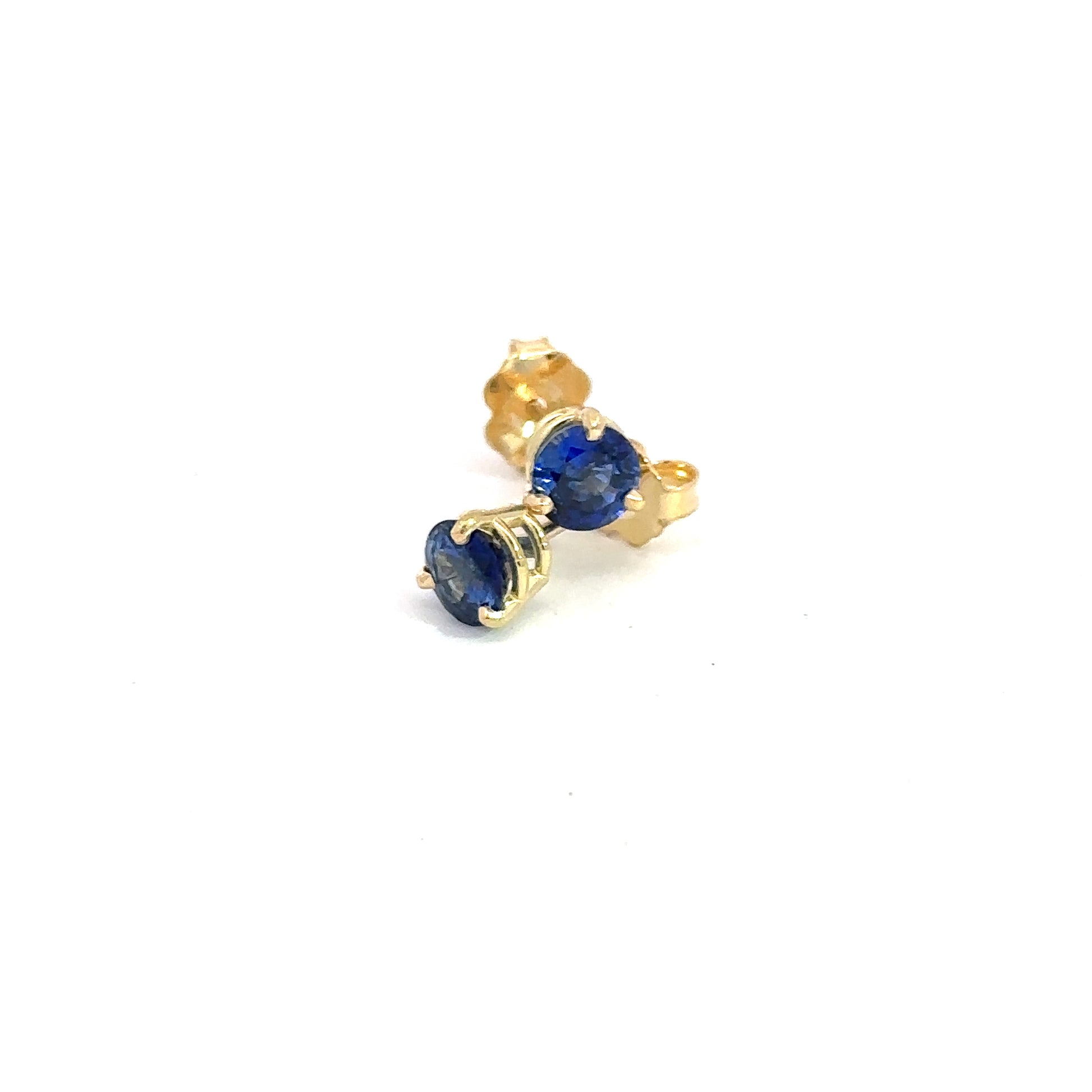 Blue Sapphire Stud Earrings