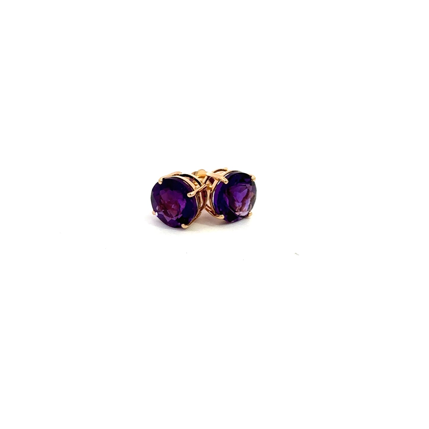 Amethyst Stud Earrings