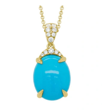 Cabochon Turquoise Necklace