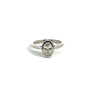 Oval Diamond Engagement Ring