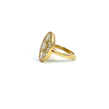 Round & Baguette Cut Ring