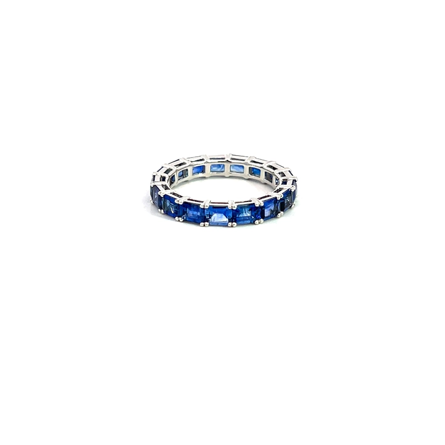 Blue Sapphire Eternity Band