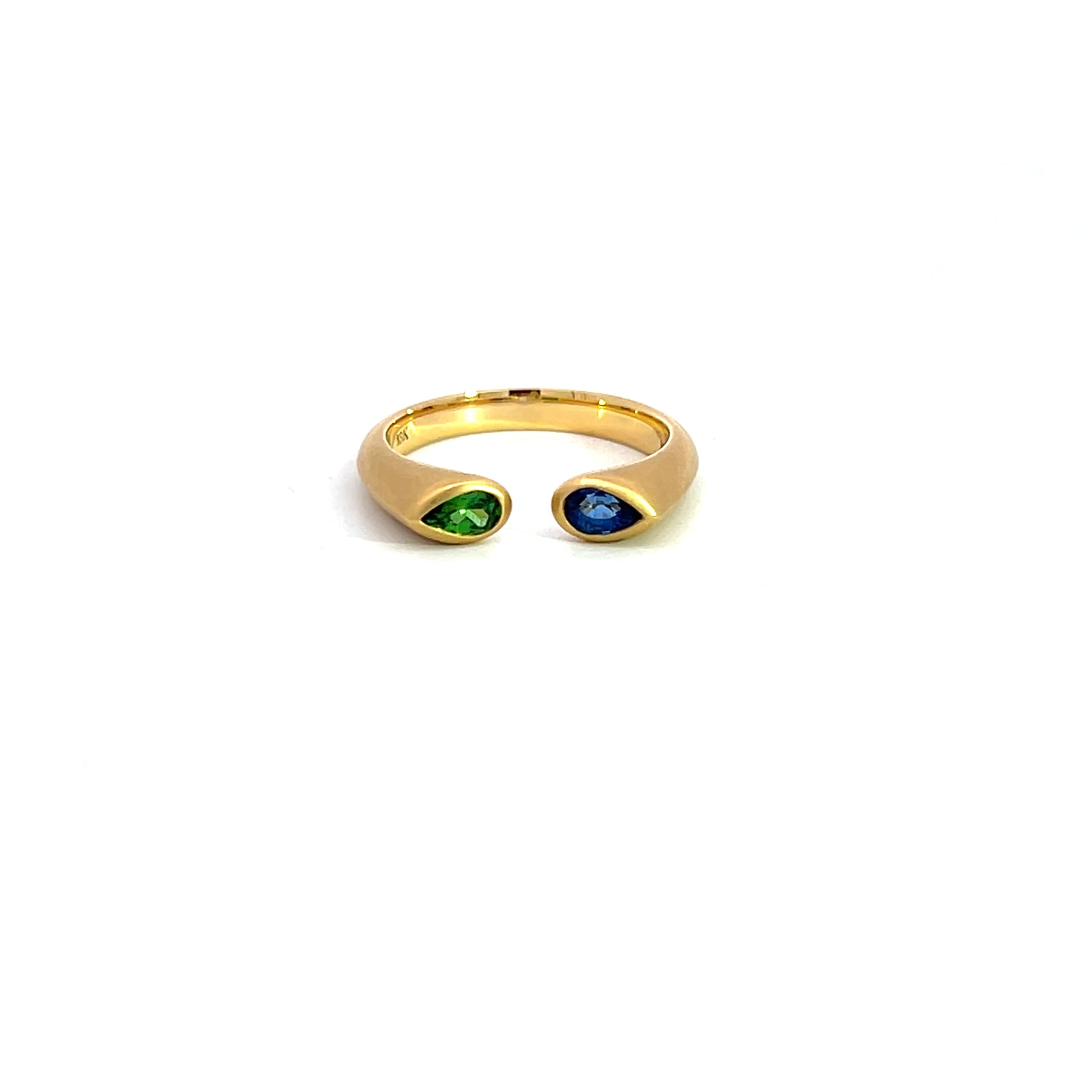  Emerald & Sapphire Ring