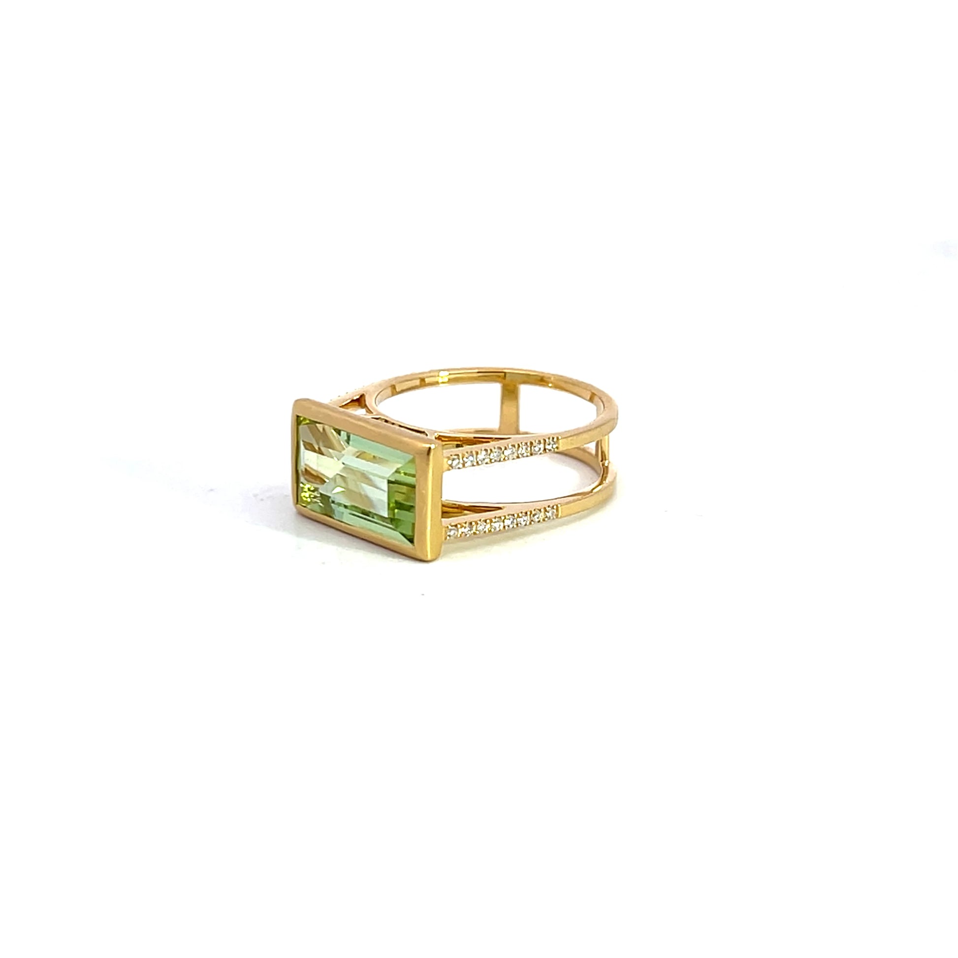 Tourmaline & Diamond Ring