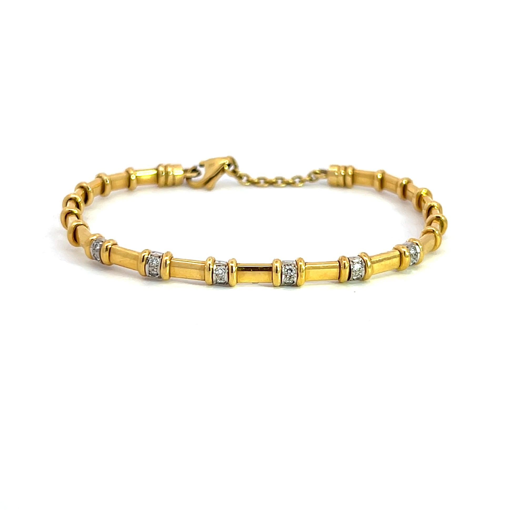Diamond Bamboo Bracelet