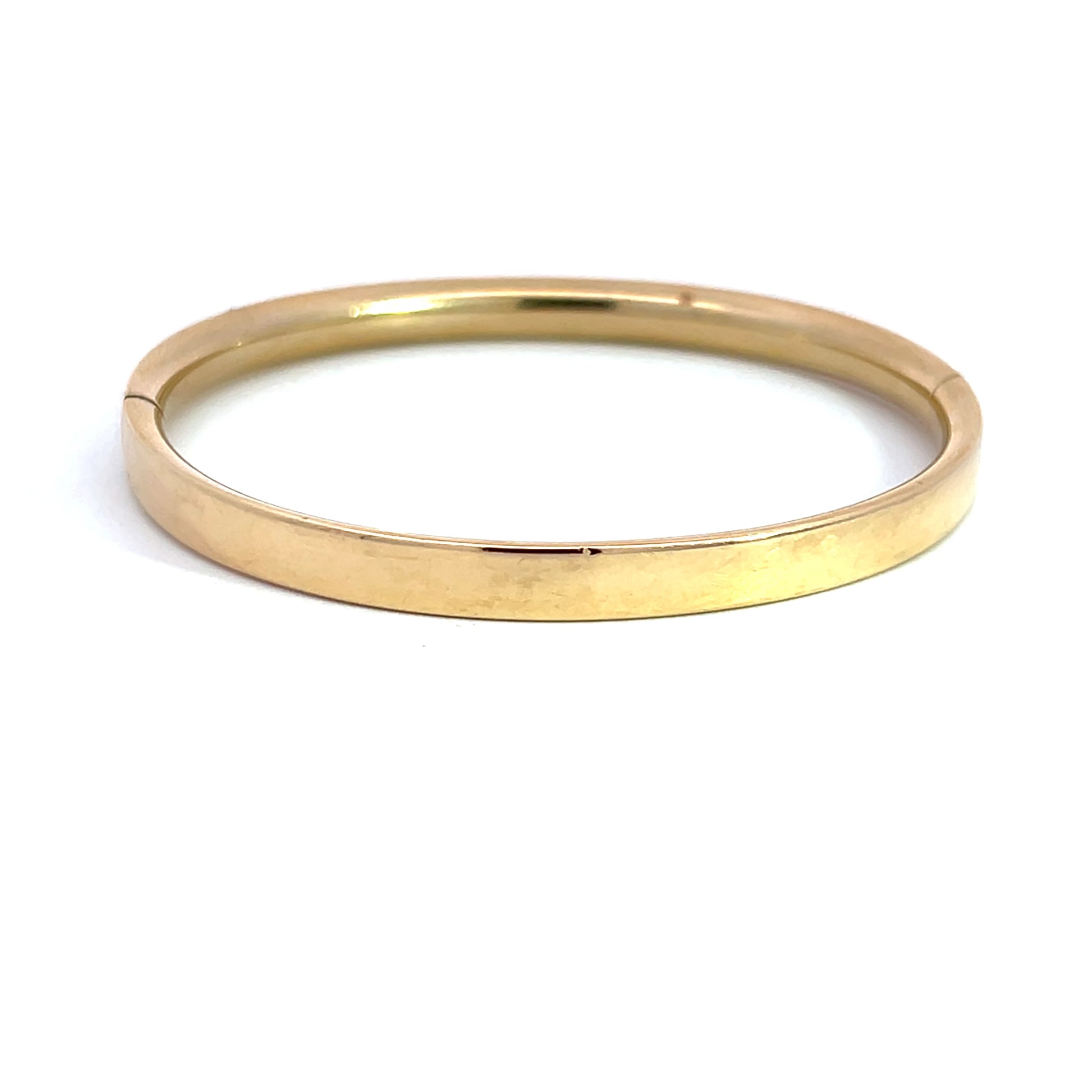 Gold Beveled Bangle