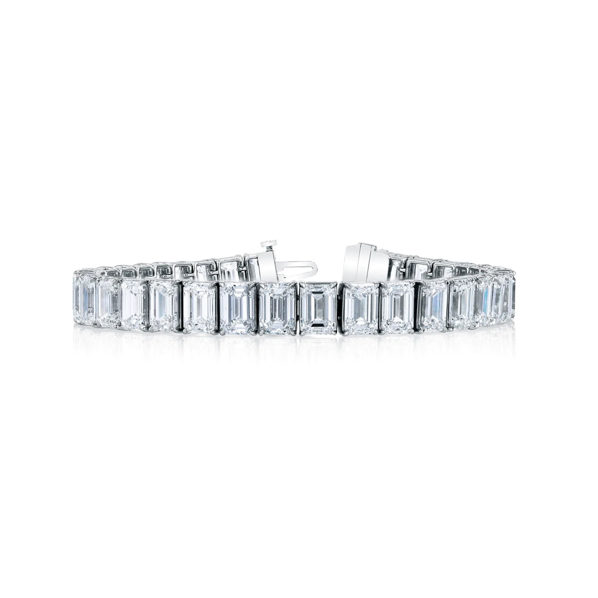 Emerald Cut Diamond Tennis Bracelet