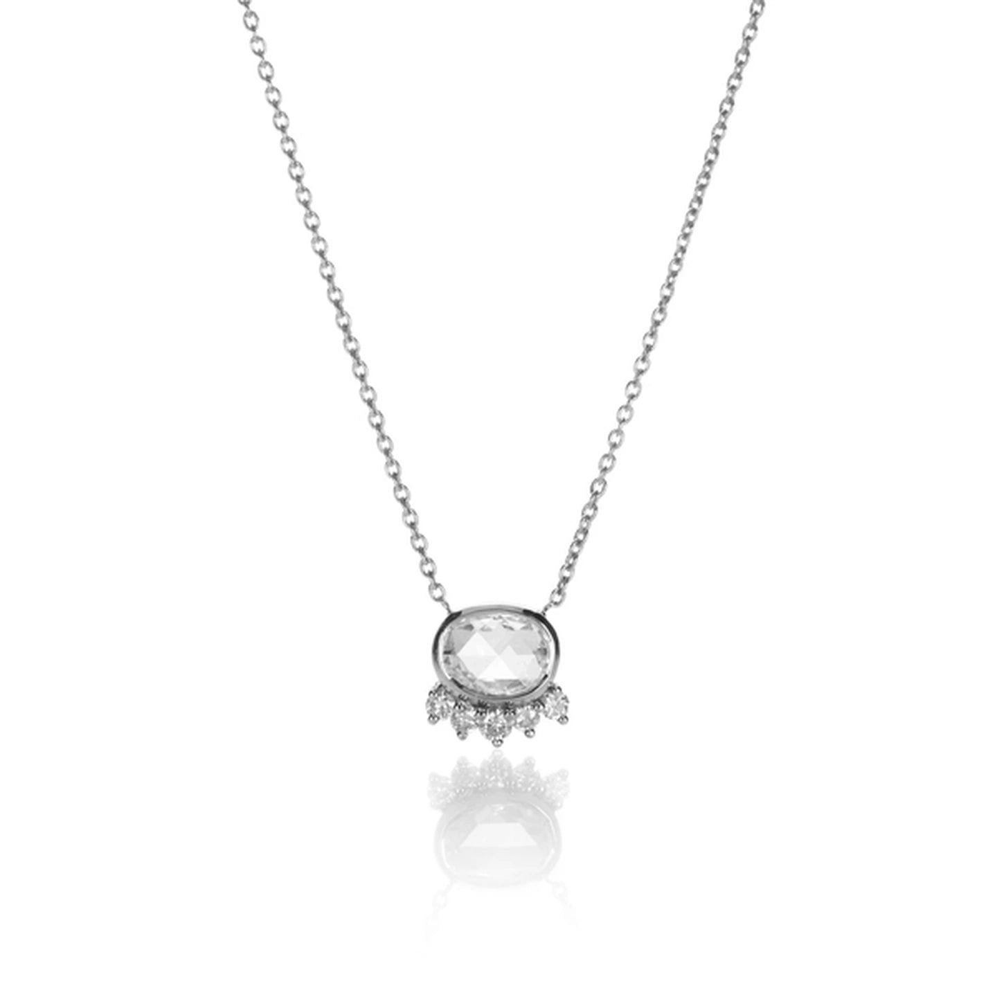 Rose Cut Diamond Necklace