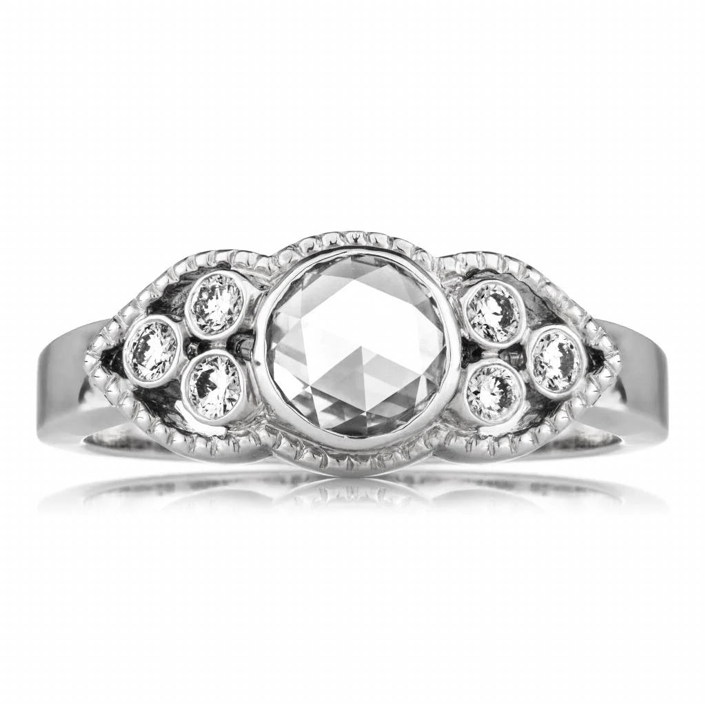 Rose Cut Diamond Ring